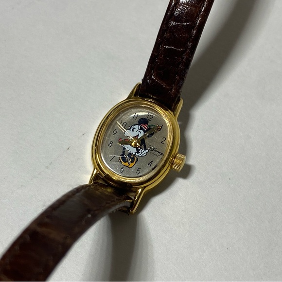 Minnie Mouse Disney Time Works Tiny Oval Wrist Watch for Her - Picture 3 of 10